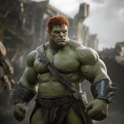 Epic Orc Battle Scene