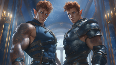 Identical Half Orc Twins