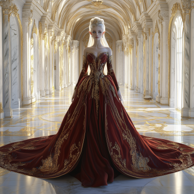 Wood Elf Queen Rendering
