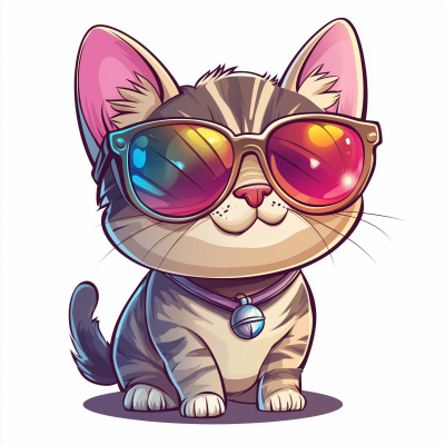 Stylish Cat Emoji