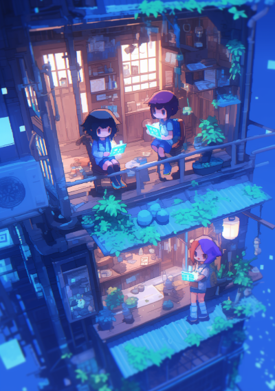 Vibrant Isometric City Scene