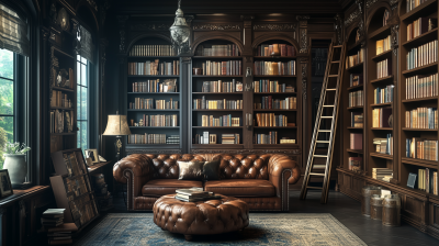 Luxurious Home Library