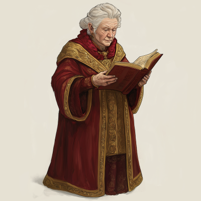 Elderly Dwarf Scholar