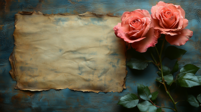 Vintage Roses Letter Paper