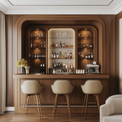 Elegant Home Bar Design