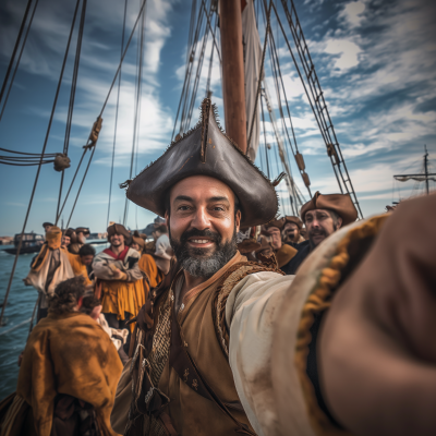 Vasco de Gama Taking a Selfie