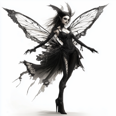 Gothic Fairy Character Design