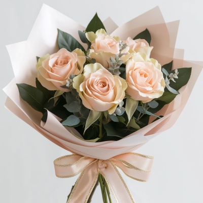 Elegant Pink Rose Bouquet