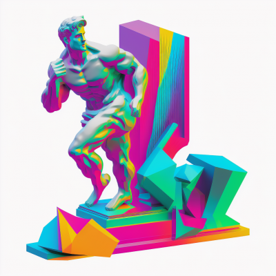 Glitching Classic Sculpture