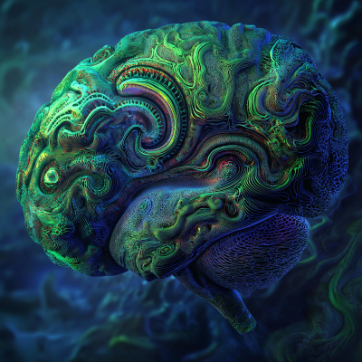 Psychedelic Brain Art