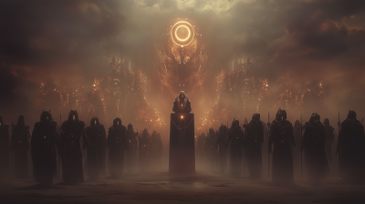 Warrior Army Under Alien Sky