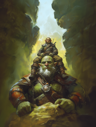 Orc Halfling on Giant’s Shoulders