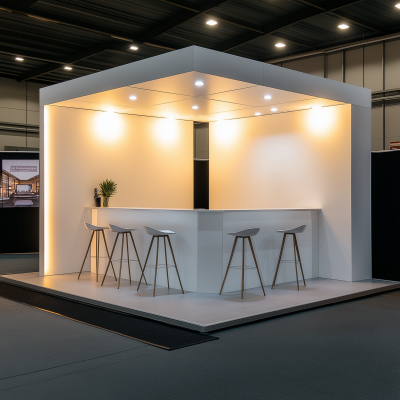White Conference Booth
