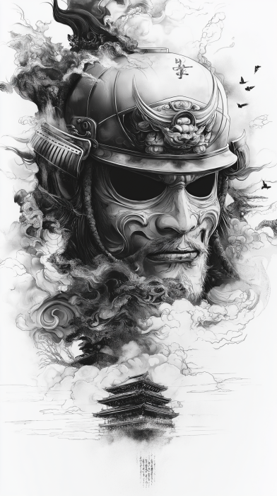 Hyper Realistic Samurai Mask
