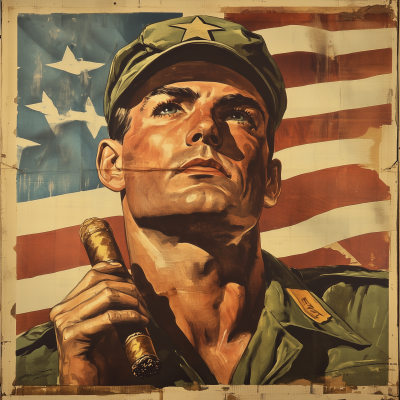 Cigar Box Military Poster