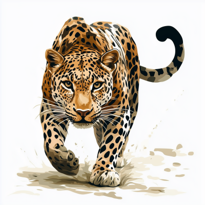 Leopard Ready to Pounce