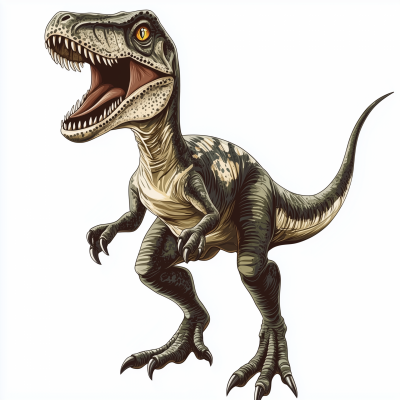 Velociraptor Illustration