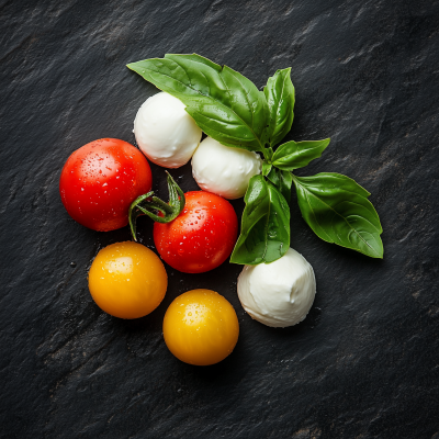 Cherry Tomatoes and Mozzarella