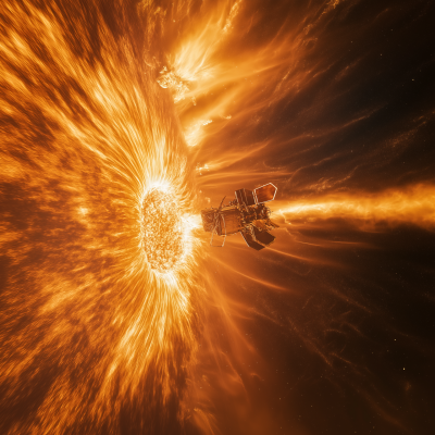 Parker Solar Probe in Solar Corona