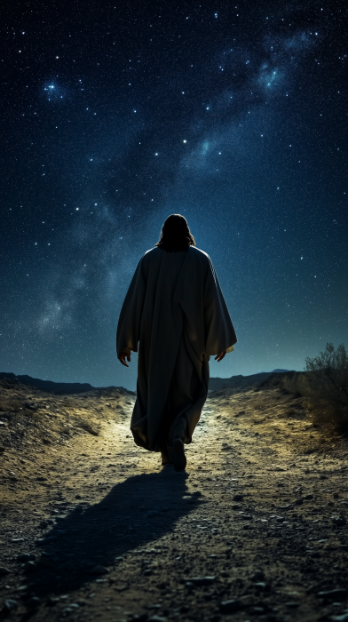 Jesus in the Starry Desert