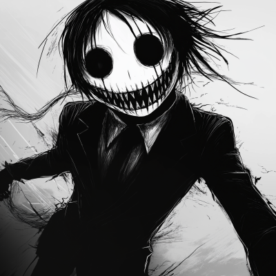 Creepy Manga Character