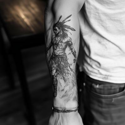 Comanche Warrior Tattoo