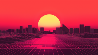 Abstract Red Gradient