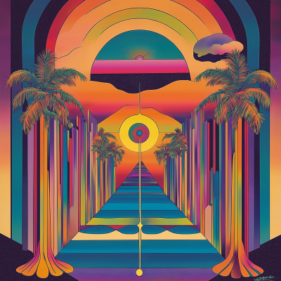 Retro Geometric Artwork