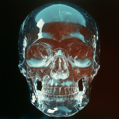 Transparent Glass Skull