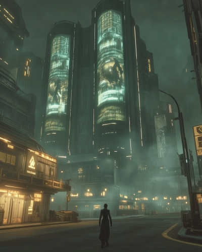 Neon Dreams in a Cyberpunk City