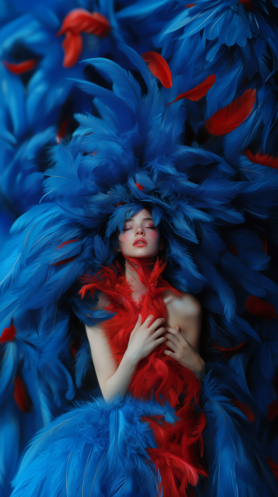 Colorful Feather Play