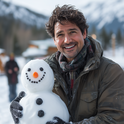 Snowman Justin Trudeau