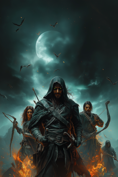 Undead Wizard and Heroes