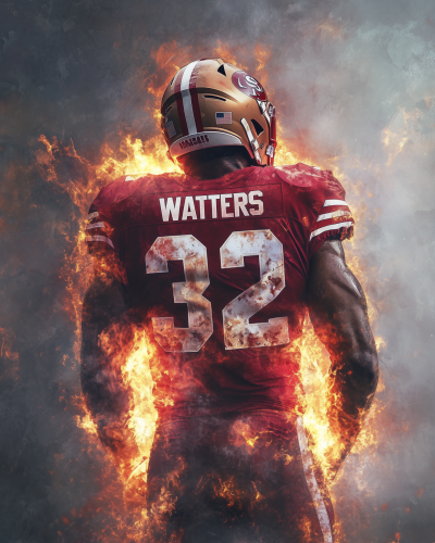 Ricky Watters in Flames