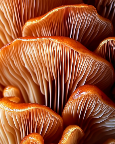 Detailed Mushroom Macro Shot