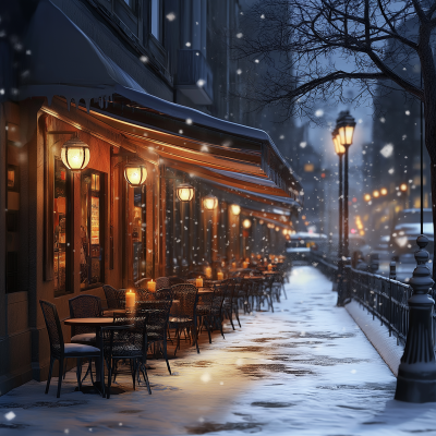 Cozy Winter Cafe Jazz