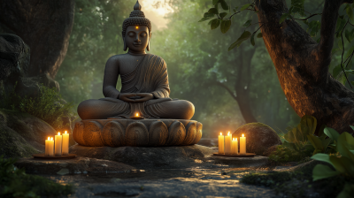 Zen Buddha in the Forest