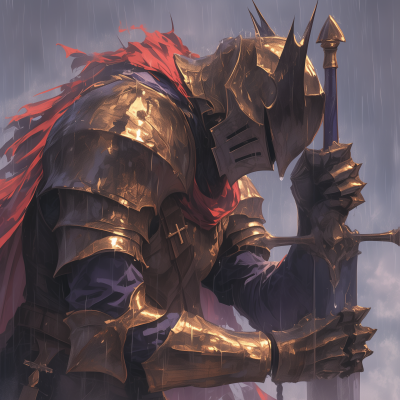 Mystic Crusader in the Rain