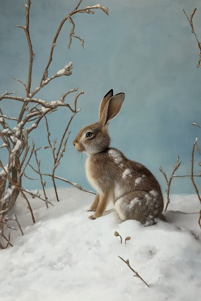 Hare in the Snow