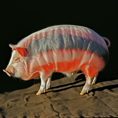 Mystical Rainbow Pig