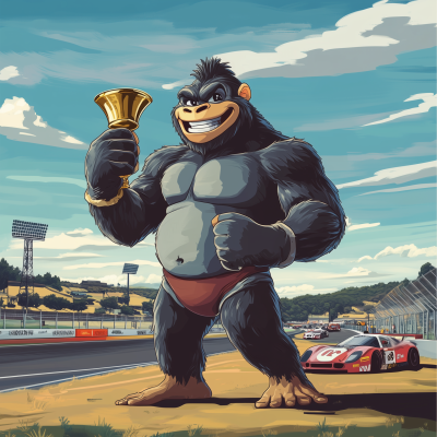 Happy Gorilla at Winton Raceway
