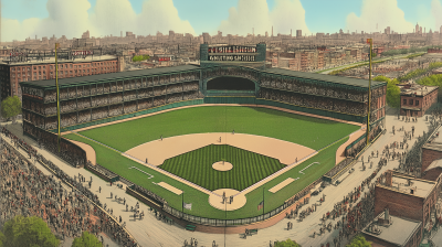 Brooklyn Baseball Stadium Postcard