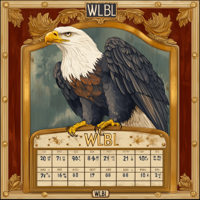 Vintage Baseball Schedule Graphic
