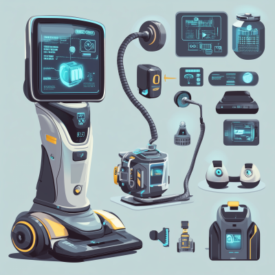 Futuristic Vacuum Cleaner Infographic