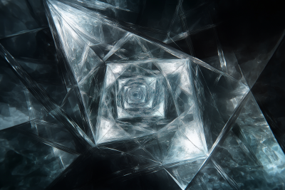 Abstract Diamond Reflection