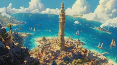 Fantasy Coastal City