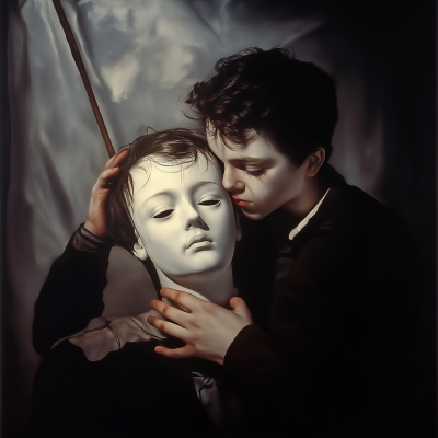 Boy with White Face