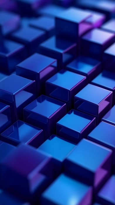 Abstract Blue Squares