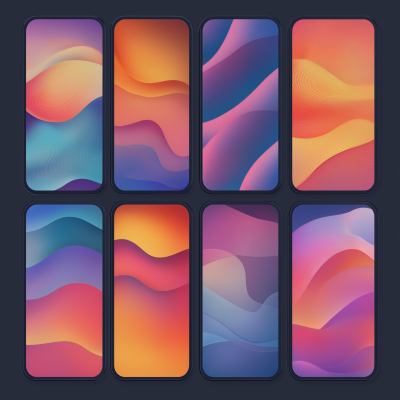 Gradient Background Cards