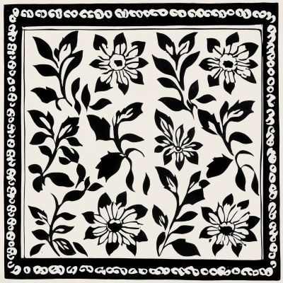 Indian Block Print Border Designs